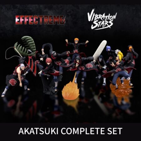 NARUTO SHIPPUDEN AKATSUKI COMPLETE SET x11 figures - VIBRATION STARS & Effectreme